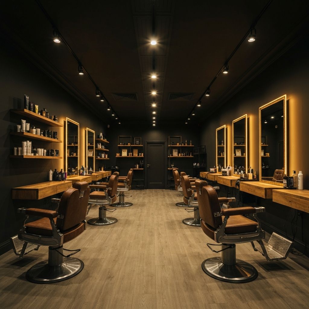 Ambiente da TRIV Barbearia